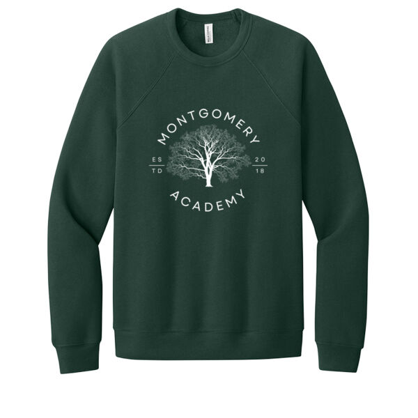 Montgomery Academy-PREMIUM - Unisex Sponge Fleece Raglan Sweatshirt Thumbnail