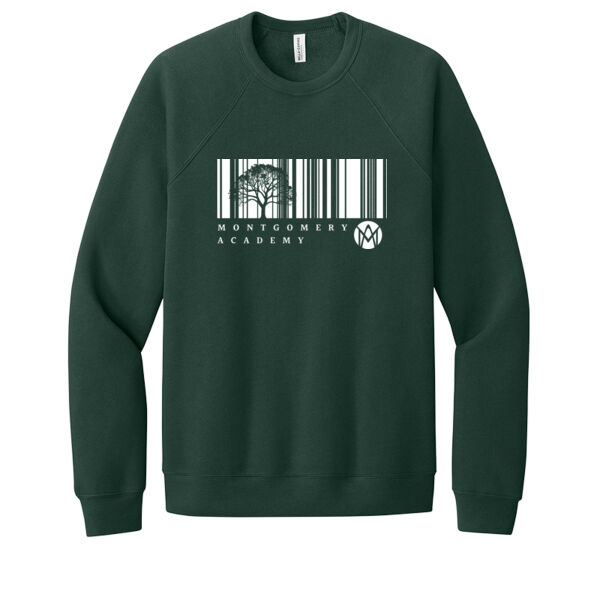 Montgomery Academy-PREMIUM  - Unisex Sponge Fleece Raglan Sweatshirt Thumbnail